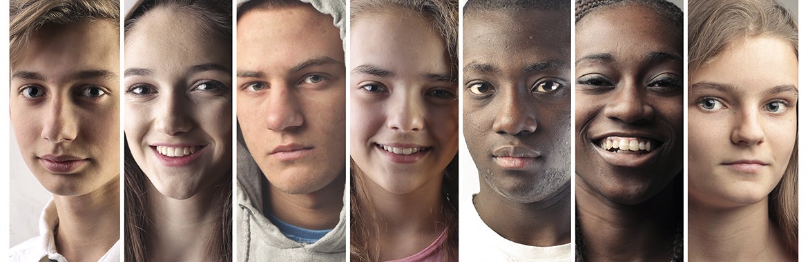 seven headshots of young people 