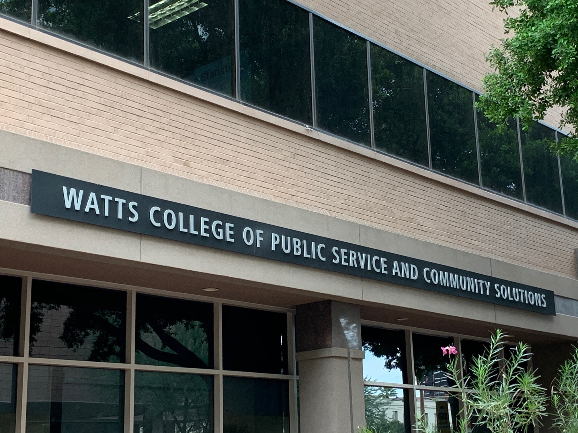 Watts College, sign, Arizona State University