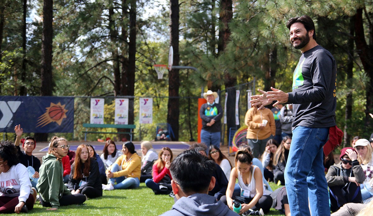 Camp Co-Op students listen to Dean Jonathan Koppell