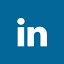 blue LinkedIn logo