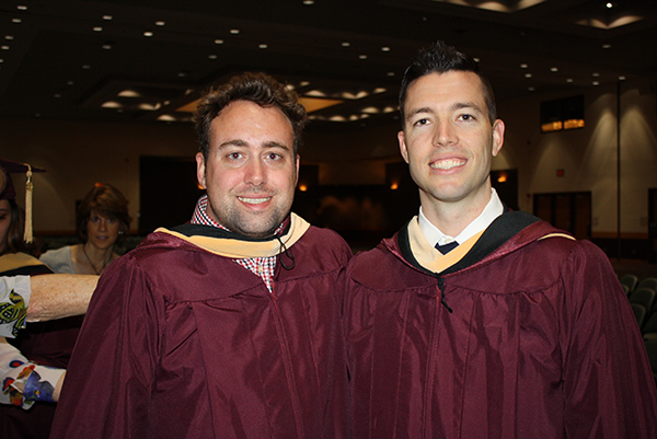 Social work grad students Nick and Daniel