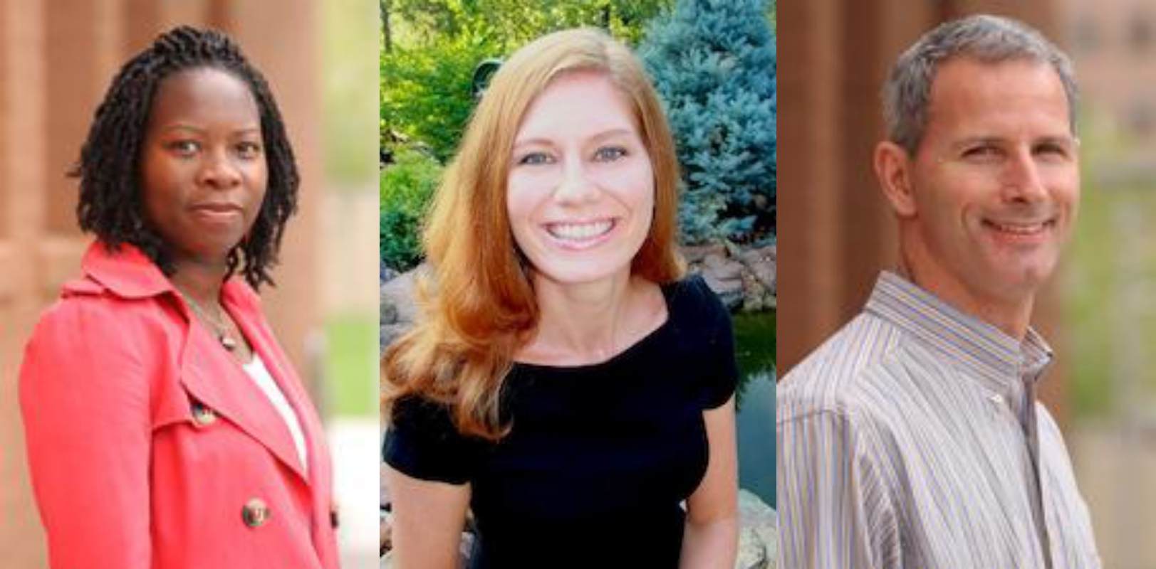 Christine Buzinde, Tiffanie Ord and Dave White with the School of Community Resources and Development